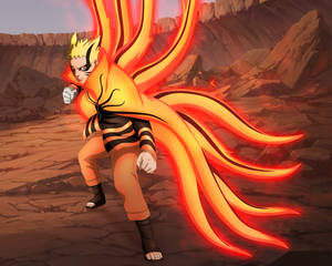 Naruto Baryon Mode Uwanja wa Pambano — Naruto Baryon Mode Picha ya Ukuta