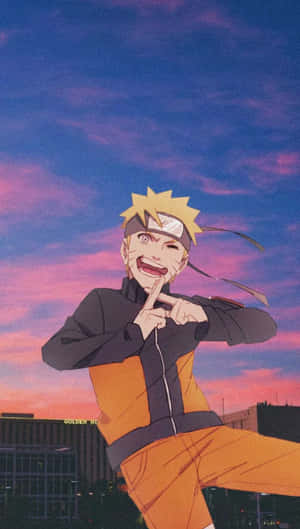 Naruto Uzumaki Katika Hatua Kali — Naruto simu GIF Picha ya Ukuta