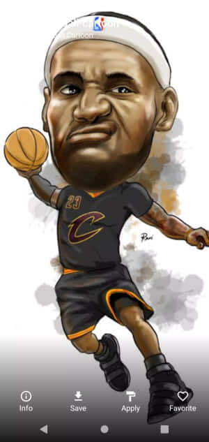 Nba Cartoon — iPhone 13 Pro Max Picha ya Ukuta