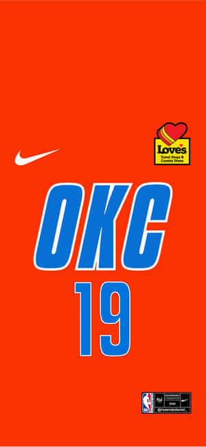 NBA Oklahoma City Thunders Jersey Nambari 19 — Redmi Note 17 Pro Picha ya Ukuta