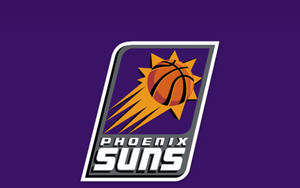 NBA Phoenix Suns Logo katika Rangi ya Mweusi wallpaper — Rahisi Picha ya Ukuta