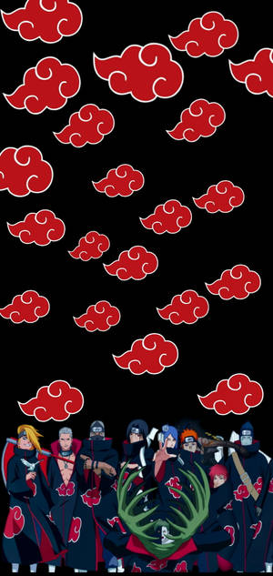 Nembo ya Akatsuki Kabila la Shinobi — Naruto iPhone GIF Picha ya Ukuta
