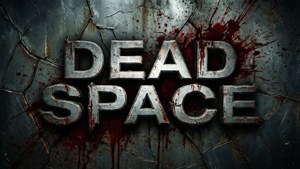 Nembo maarufu ya Dead Space yenye muundo wa kutisha na wa kichafu.