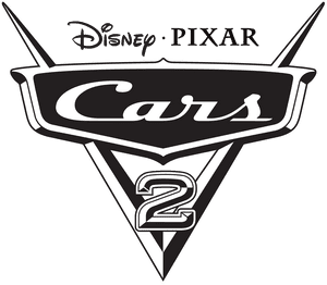 Nembo ya Cars2 Nyeusi - Silhouette ya Nembo ya Disney Cars