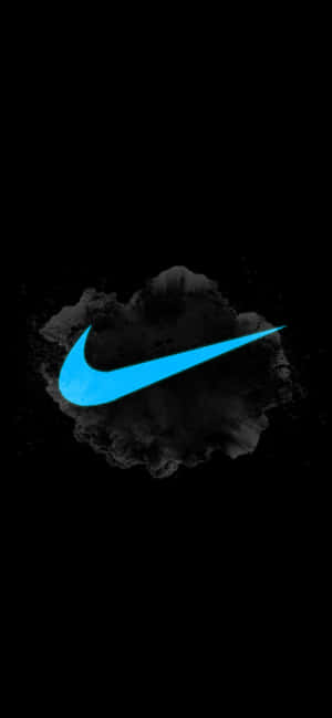 Blue Nike Logo — iPhone 16 Pro Max Picha ya Ukuta