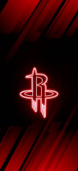 Neon Red Houston Rockets wallpaper — iPhone 13 Pro Picha ya Ukuta
