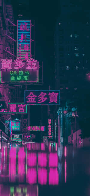 Neon ya Japani — Motorola Edge 70 Max Picha ya Ukuta