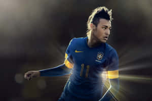 Neymar akionyesha ujuzi wake wa soka — Neymar Picha ya Ukuta