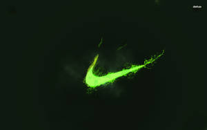 Nike Logo Neon Kijani Aesthetic