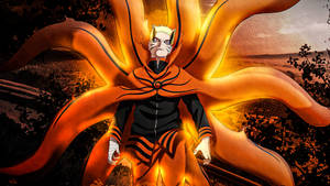 Naruto Baryon Mode Nje ya Nyumba — Naruto Baryon Mode Picha ya Ukuta