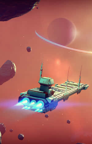 Simu ya No Mans Sky — Moto Pad 60 Lite Picha ya Ukuta