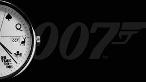 Picha ya mwenyekiti ya No Time To Die 007 Kwa Rangi Nyeusi — iMac Picha ya Ukuta