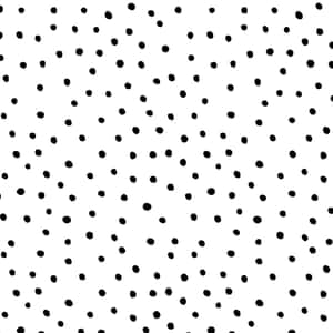Nukta za Polka Weusi — iPad (A16) Picha ya Ukuta