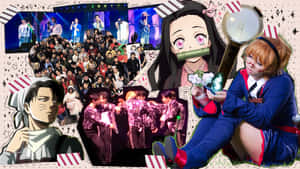 Nyota Wenye Vipaji vya Kpop Jukwaani — Kpop GIF Picha ya Ukuta