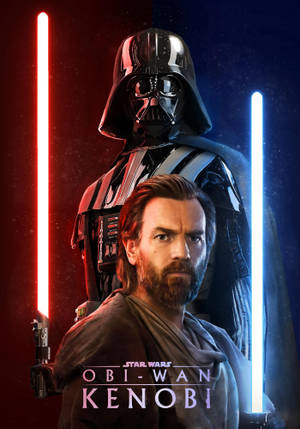 Obi Wan Kenobi Nyekundu na Bluu Wallpaper — IQOO Pad Picha ya Ukuta