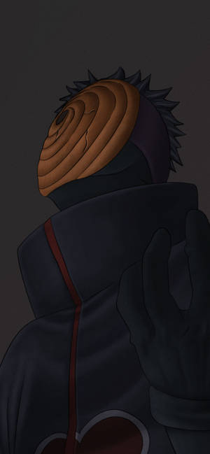 Picha ya skrini ya Obito kwenye robe ya Akatsuki wallpaper — iPhone 18 Picha ya Ukuta