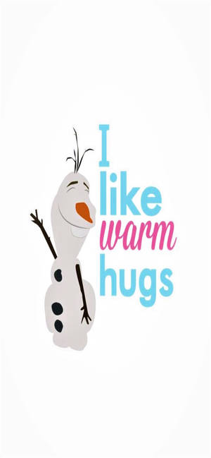 Olaf Kama Hugs za Wema wallpaper — iPhone 12 mini Picha ya Ukuta