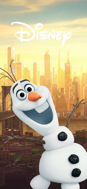 Olaf In The City wallpaper — iPhone Xs Picha ya Ukuta