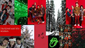 One Direction Krismasi Kolaji wallpaper