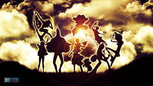 One Piece Kompyuta Silueta Galaxy — One Piece desktop Picha ya Ukuta