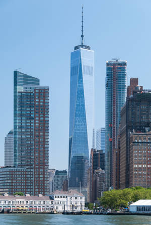 One World Trade Center Inazidi Juu — Huawei MatePad Edge Picha ya Ukuta