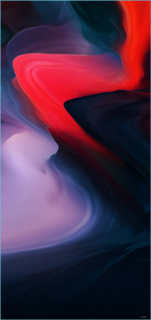 OnePlus 9 Pro Elegan katika Muundo wa Abstract Nyekundu Mwitu — Mada ya giza Picha ya Ukuta