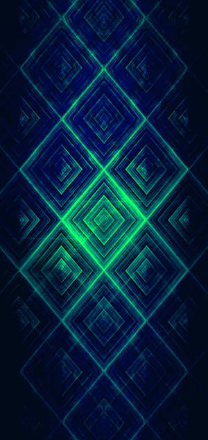 Oneplus Mchoro wa Kijani wa Almasi wallpaper — iPhone 14 Pro Max Picha ya Ukuta