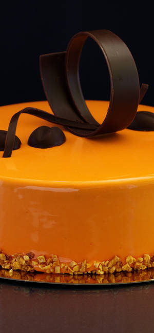 Orange Chocolate Cake wallpaper — iPhone 13 Pro Max Picha ya Ukuta