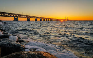 Oresund Bridge sera safi wallpaper