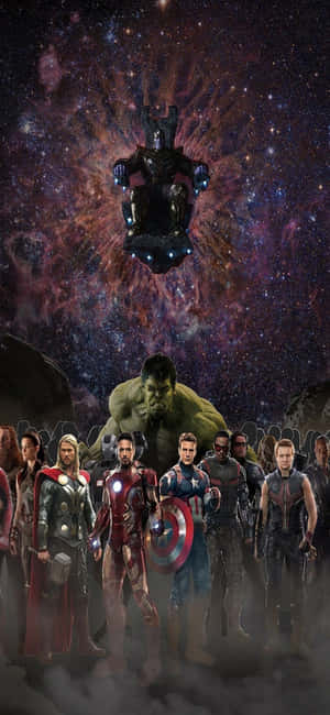 Iphone Xs Marvel's Avengers Nyuma — Honor Play10A Picha ya Ukuta