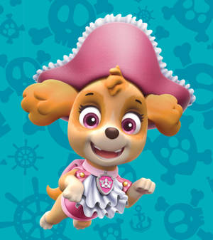 Paw Patrol Pirate Skye wallpaper — Galaxy Z Fold Picha ya Ukuta