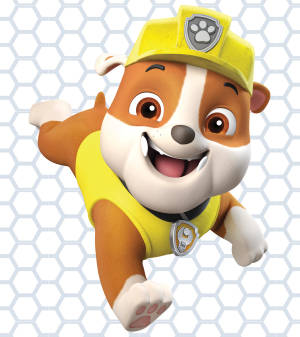 Paw Patrol Rubble wallpaper — Vivo X Fold3 Picha ya Ukuta