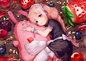 Picha za aesthetic za anime za pinki — Pink anime aesthetic Picha ya Ukuta