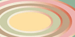 Oval — Aesthetic ya pasteli Picha ya Ukuta