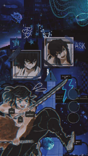 Inosuke Pfp — Demon slayer phone Picha ya Ukuta
