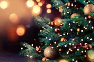 Picha ya Krismasi ya Kompyuta — Krismasi ya kompyuta ya mezani Picha ya Ukuta