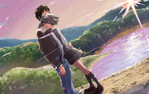 Picha ya kubembeleza ya Anime