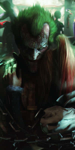 Mandharinyuma ya Pixel 3 Batman Arkham City — Joker Picha ya Ukuta