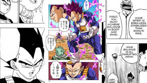 Picha ya Manga ya Vegeta kwa wallpaper — Panel ya manga Picha ya Ukuta