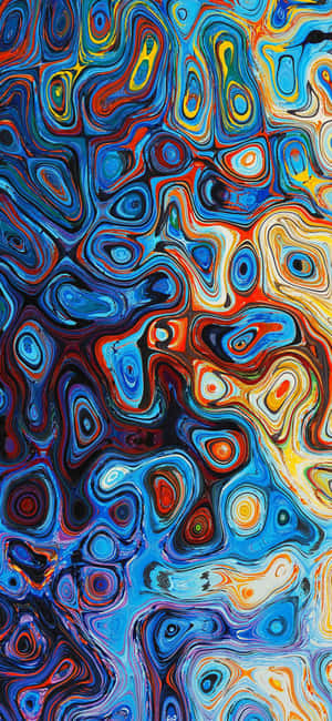 Abstract ya Bluu Baridi ya Iphone — Oppo Reno15 Pro Mini Picha ya Ukuta