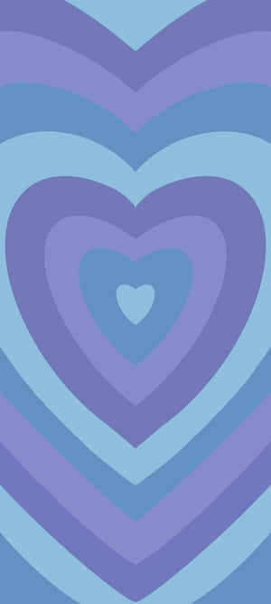 Concentric Blue Heart PFP — Huawei Mate X7 Picha ya Ukuta