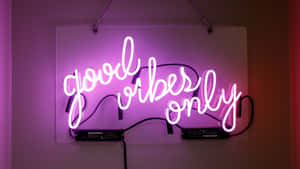 Picha za neon — Pink aesthetic Picha ya Ukuta