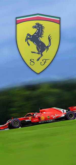 Ferrari Telefoni — iPhone Xs Picha ya Ukuta