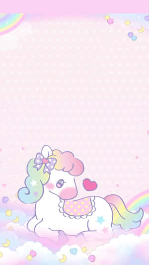 Picha za Unicorn Mzuri — Aesthetic ya pasteli Picha ya Ukuta
