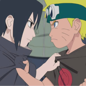 Picha ya wasifu ya Naruto mdogo na Sasuke — Naruto dhidi ya sasuke Picha ya Ukuta