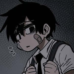 Picha ya Wasifu ya Suicide Boy — GIF ya anime nyeusi Picha ya Ukuta