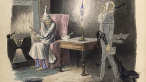 Picha za A Christmas Carol — Wimbo wa krismasi Picha ya Ukuta