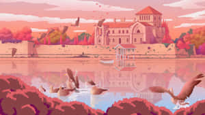 Picha za Anime Pink Aesthetic — Pink anime aesthetic Picha ya Ukuta