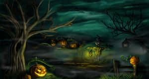 Picha za Halloween zinazotisha — Aesthetic ya Halloween ya kuwa mrembo Picha ya Ukuta