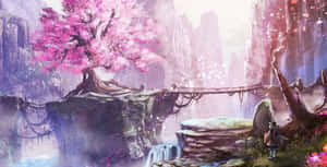 Picha za Kijapani za Pink Aesthetic — Pink anime aesthetic Picha ya Ukuta